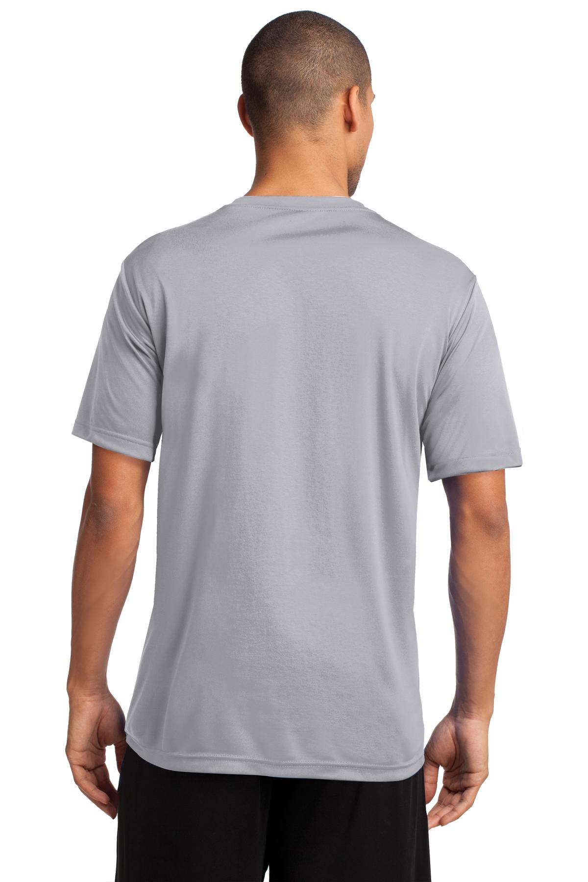 Port & Company Performance Tee. PC380 Silver