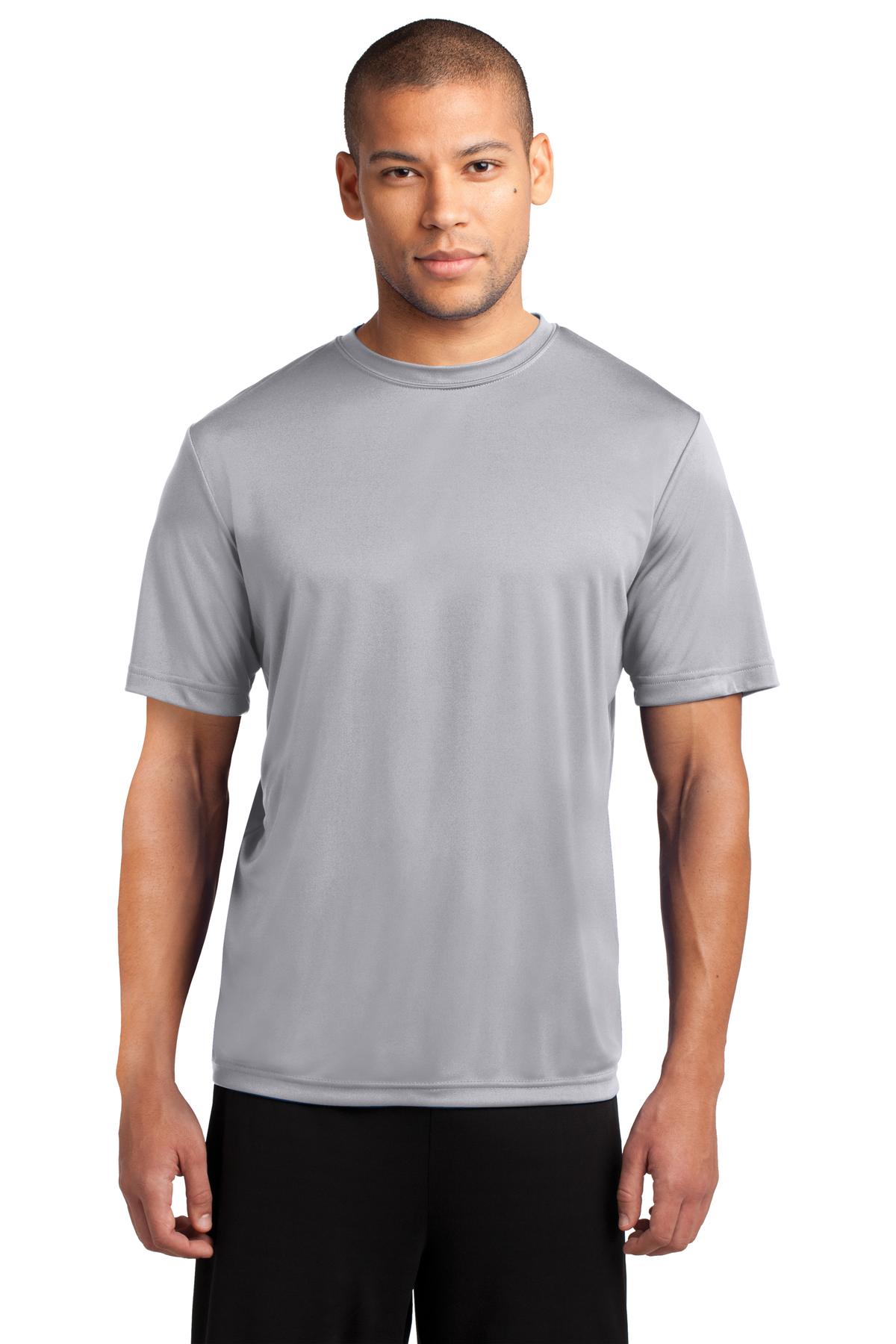 Port & Company Performance Tee. PC380 Silver