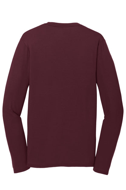 Port & Company Long Sleeve Performance Blend Tee. PC381LS Athletic Maroon