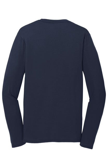 Port & Company Long Sleeve Performance Blend Tee. PC381LS Deep Navy