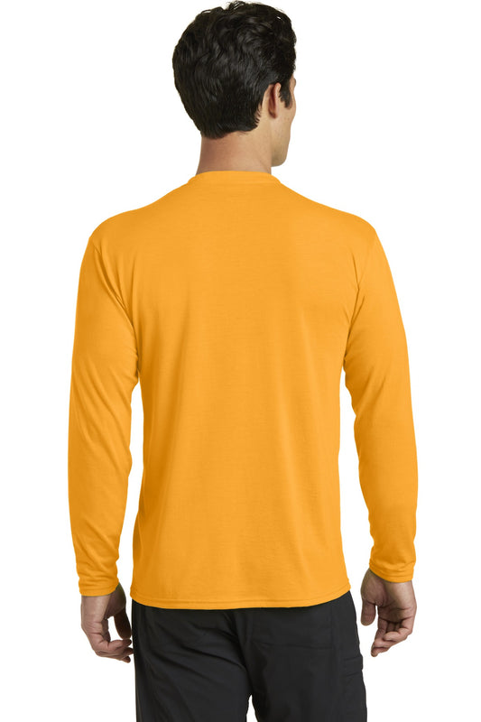 Port & Company Long Sleeve Performance Blend Tee. PC381LS Gold