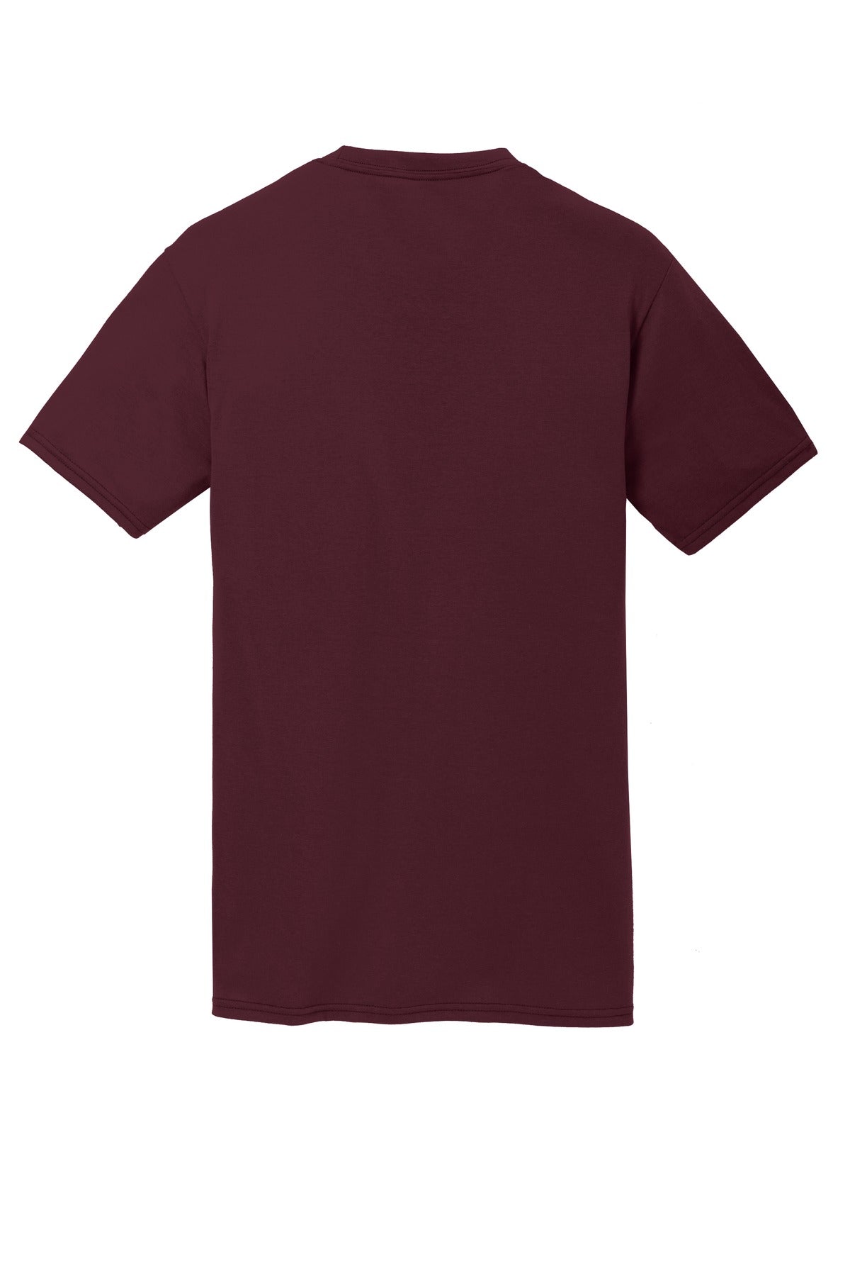 Port & Company Performance Blend Tee. PC381 Athletic Maroon