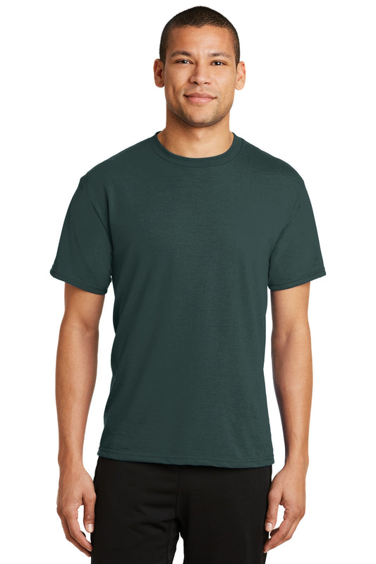 Port & Company Performance Blend Tee. PC381 Dark Green