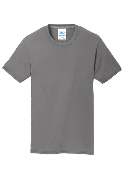 Port & Company Performance Blend Tee. PC381 Medium Grey