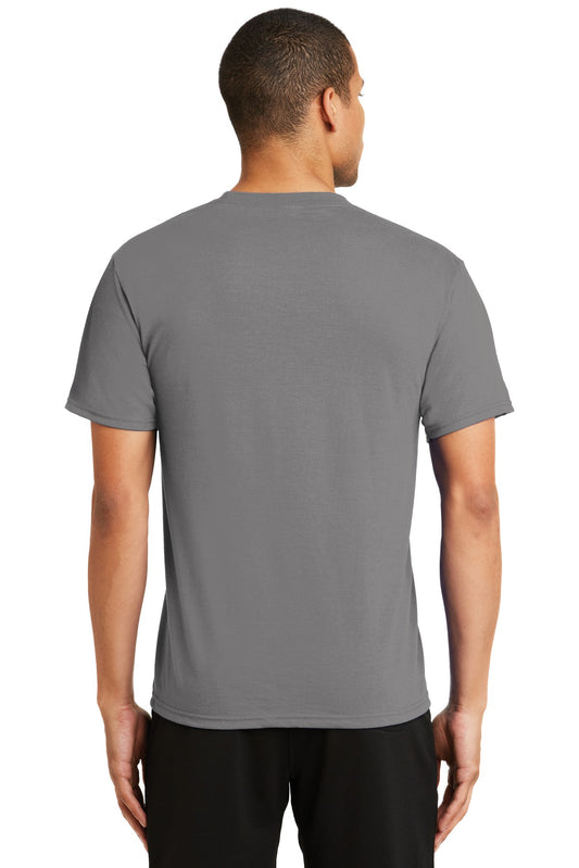Port & Company Performance Blend Tee. PC381 Medium Grey