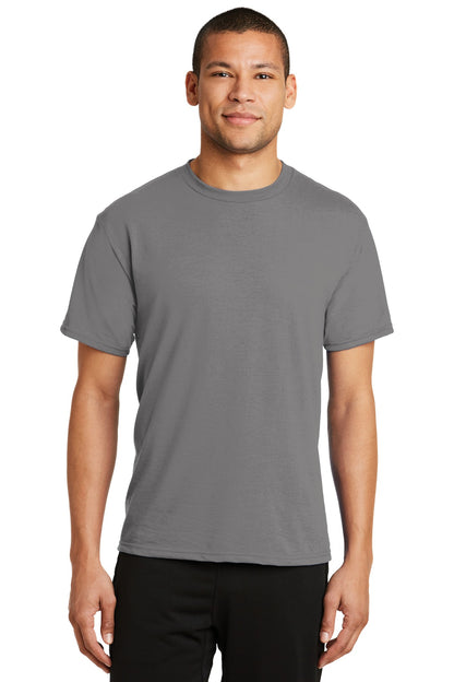 Port & Company Performance Blend Tee. PC381 Medium Grey