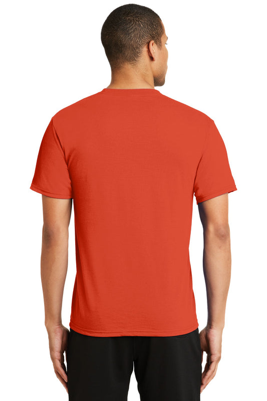 Port & Company Performance Blend Tee. PC381 Orange