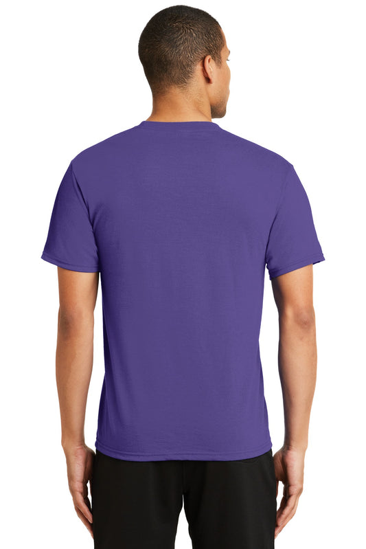 Port & Company Performance Blend Tee. PC381 Purple