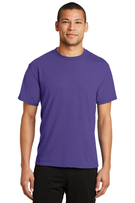 Port & Company Performance Blend Tee. PC381 Purple