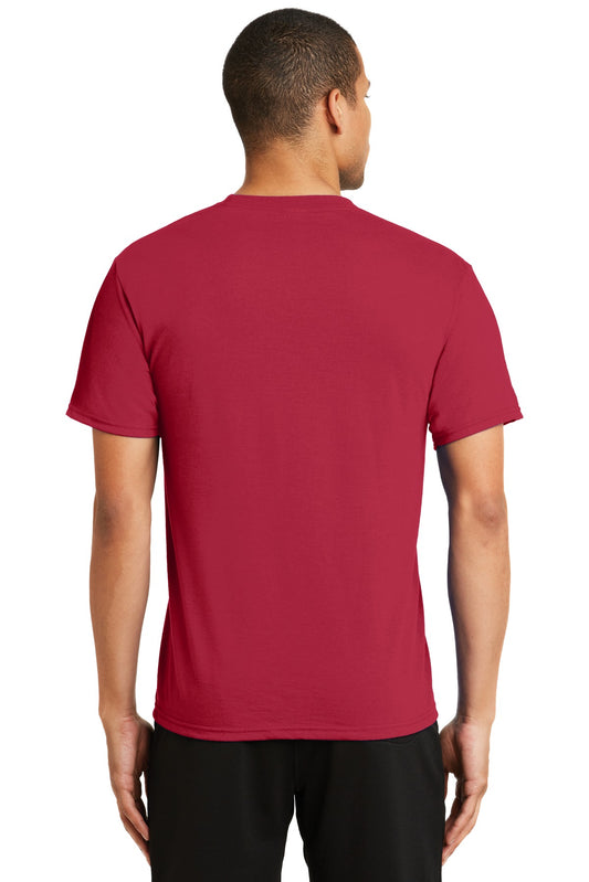 Port & Company Performance Blend Tee. PC381 Red