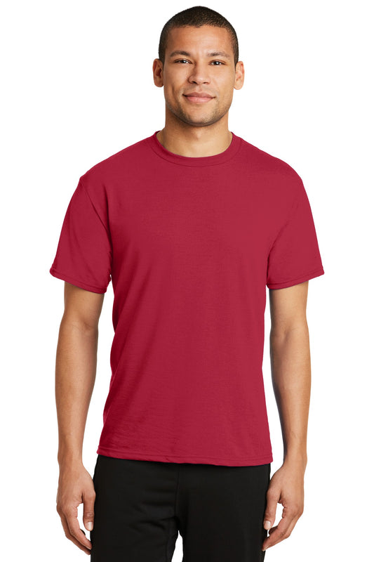 Port & Company Performance Blend Tee. PC381 Red