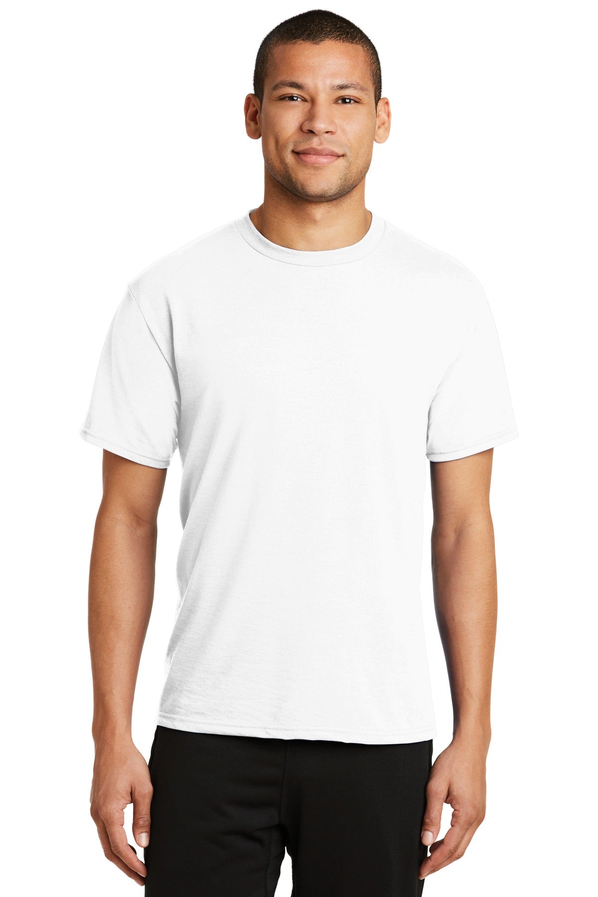 Port & Company Performance Blend Tee. PC381 White