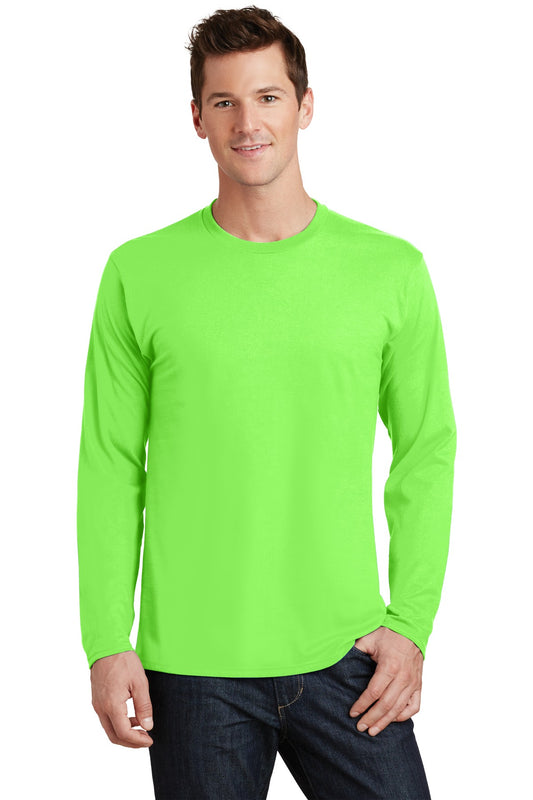 Port & Company Long Sleeve Fan Favorite Tee. PC450LS Flash Green