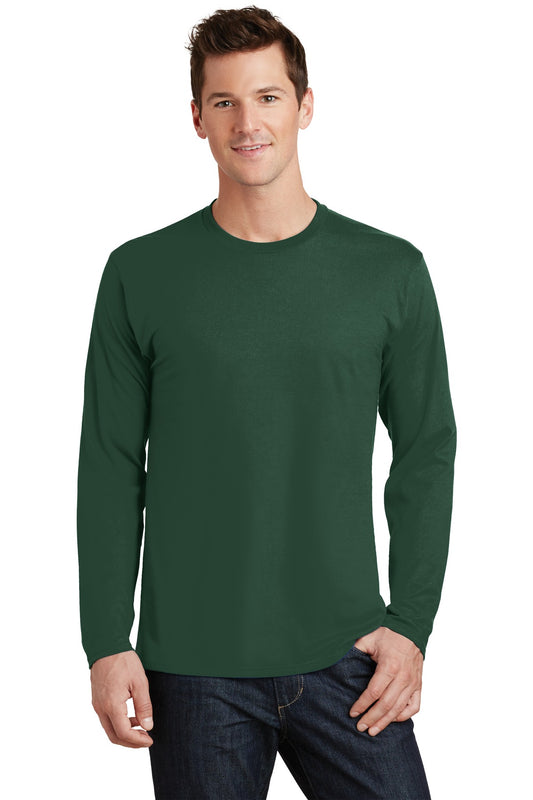 Port & Company Long Sleeve Fan Favorite Tee. PC450LS Forest Green
