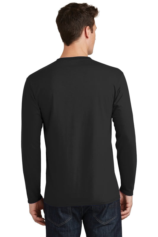 Port & Company Long Sleeve Fan Favorite Tee. PC450LS Jet Black