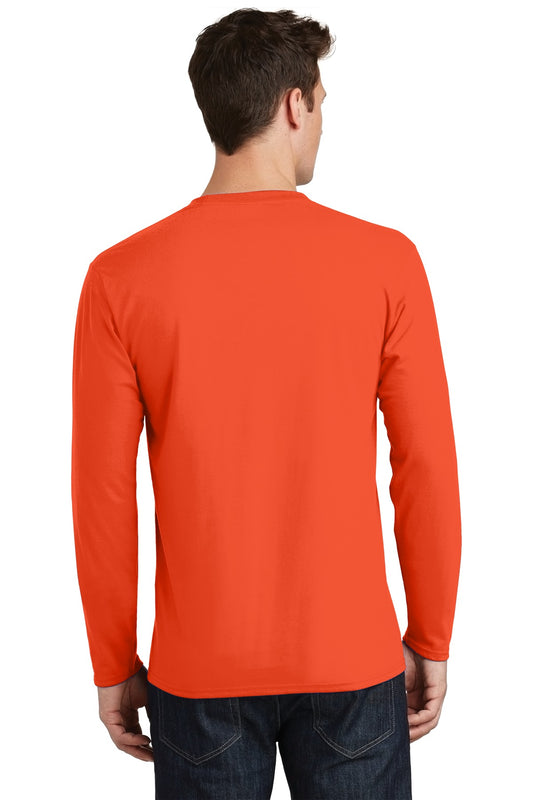 Port & Company Long Sleeve Fan Favorite Tee. PC450LS Orange