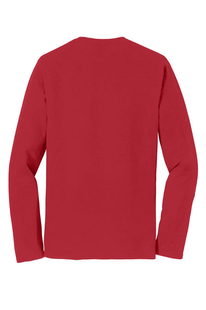 Port & Company Long Sleeve Fan Favorite Tee. PC450LS Team Cardinal