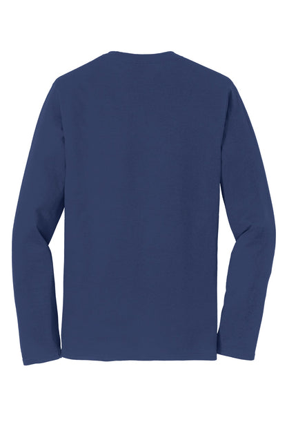 Port & Company Long Sleeve Fan Favorite Tee. PC450LS Team Navy
