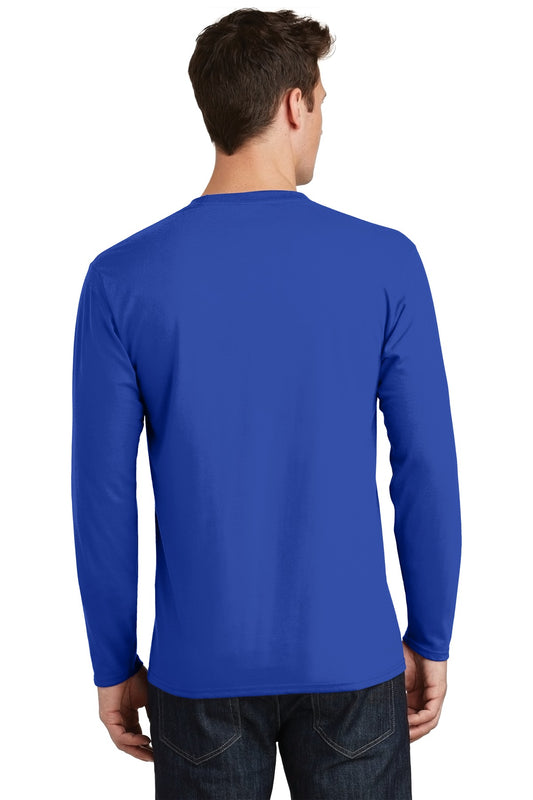 Port & Company Long Sleeve Fan Favorite Tee. PC450LS True Royal