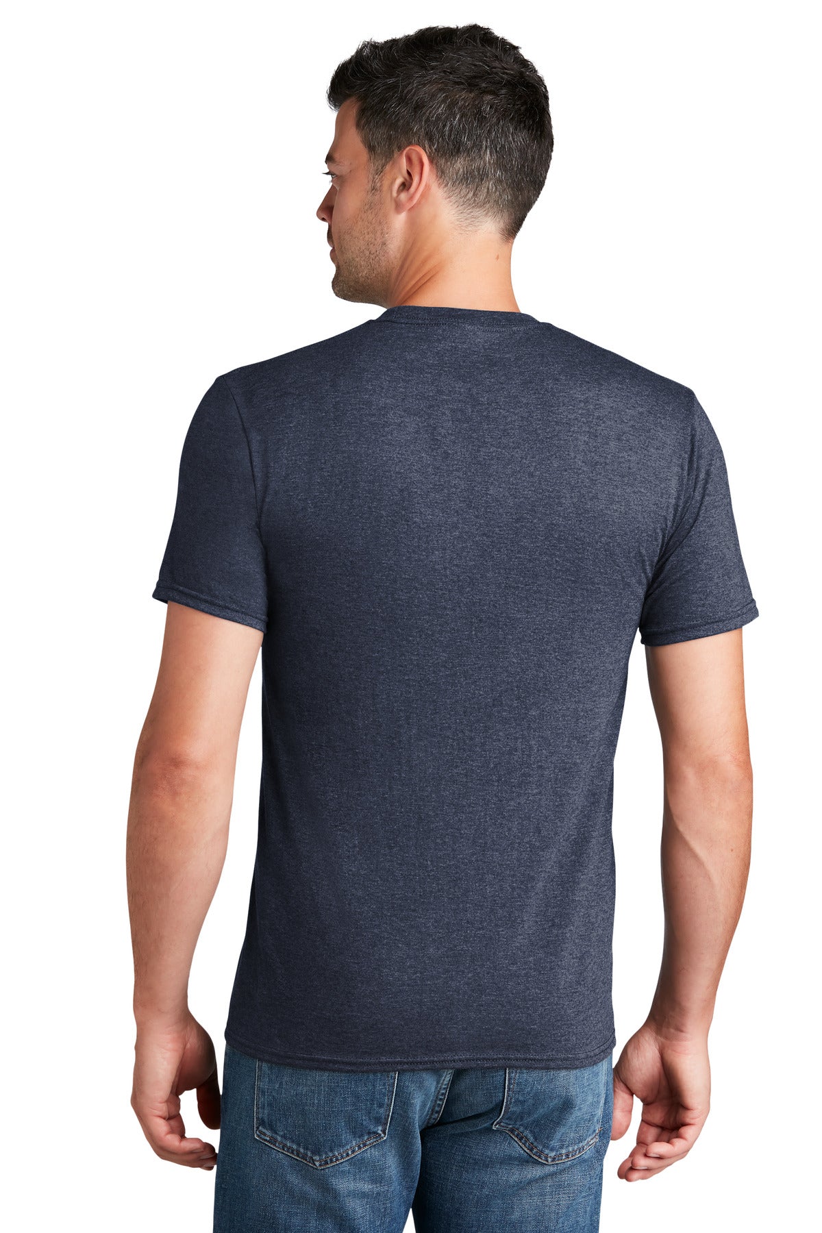 Port & Company Fan Favorite Tee. PC450 Heather Navy