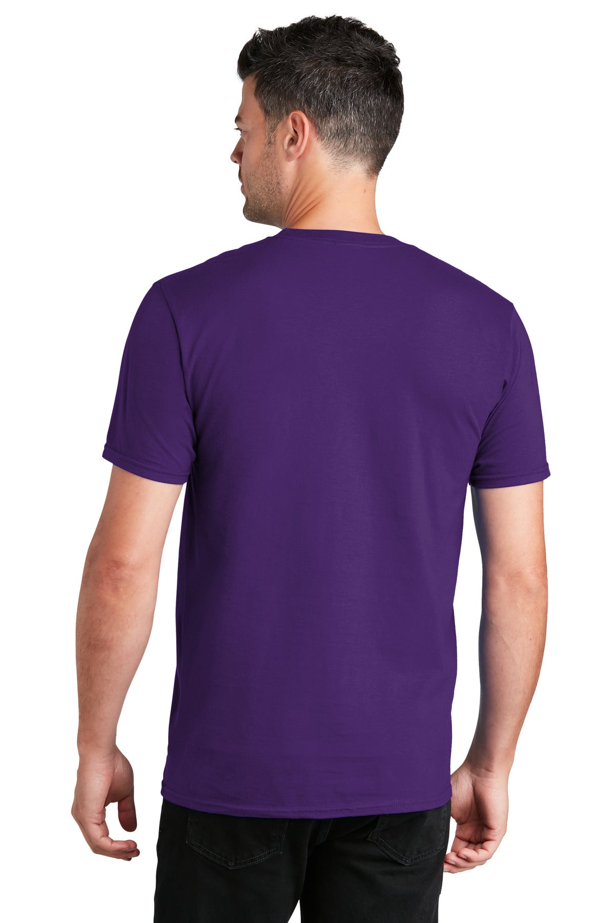 Port & Company Fan Favorite Tee. PC450 Team Purple