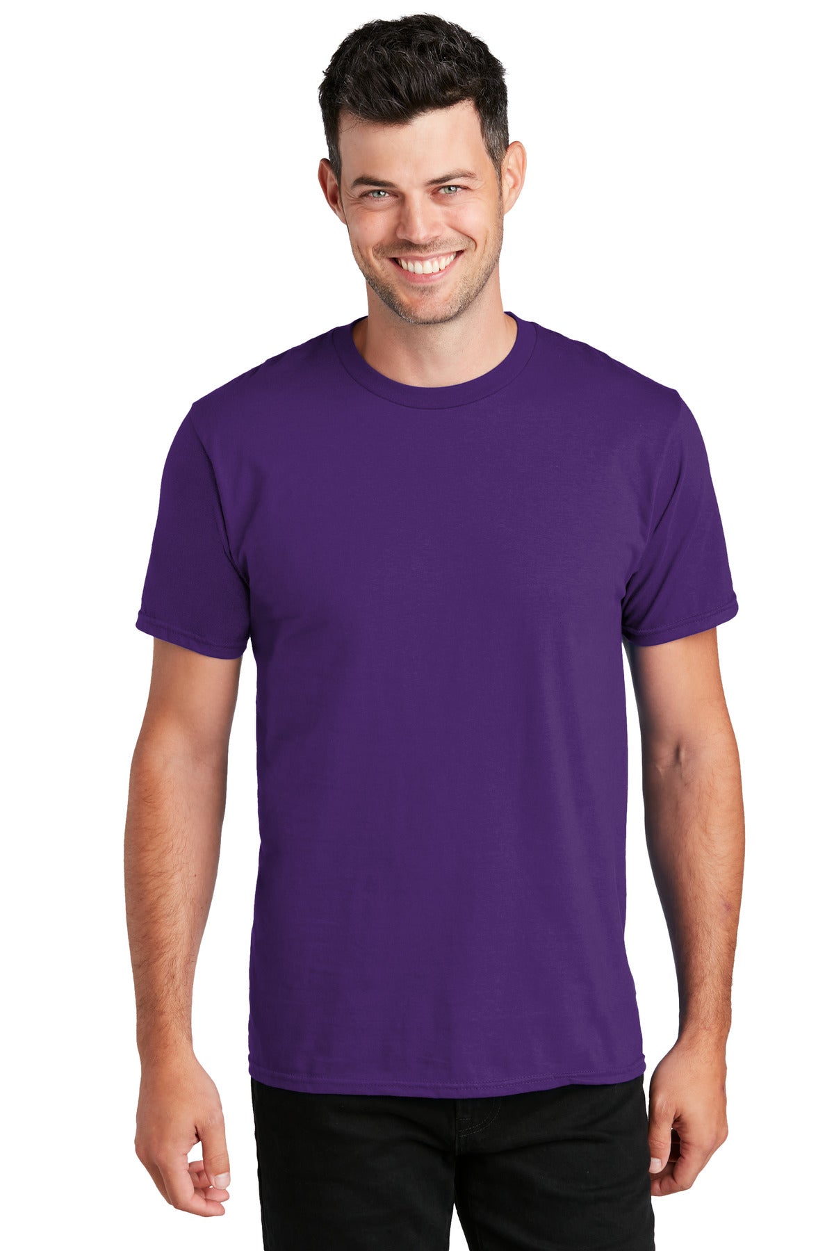 Port & Company Fan Favorite Tee. PC450 Team Purple