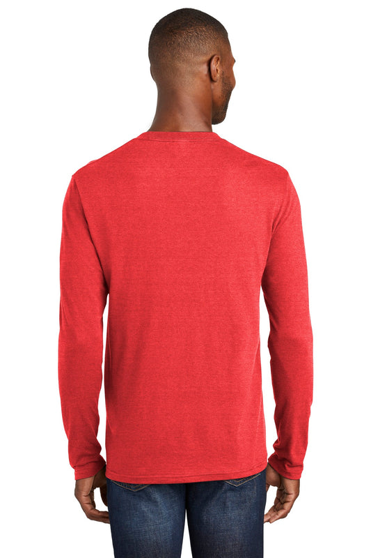 Port & Company  Long Sleeve Fan Favorite  Blend Tee. PC455LS Bright Red Heather