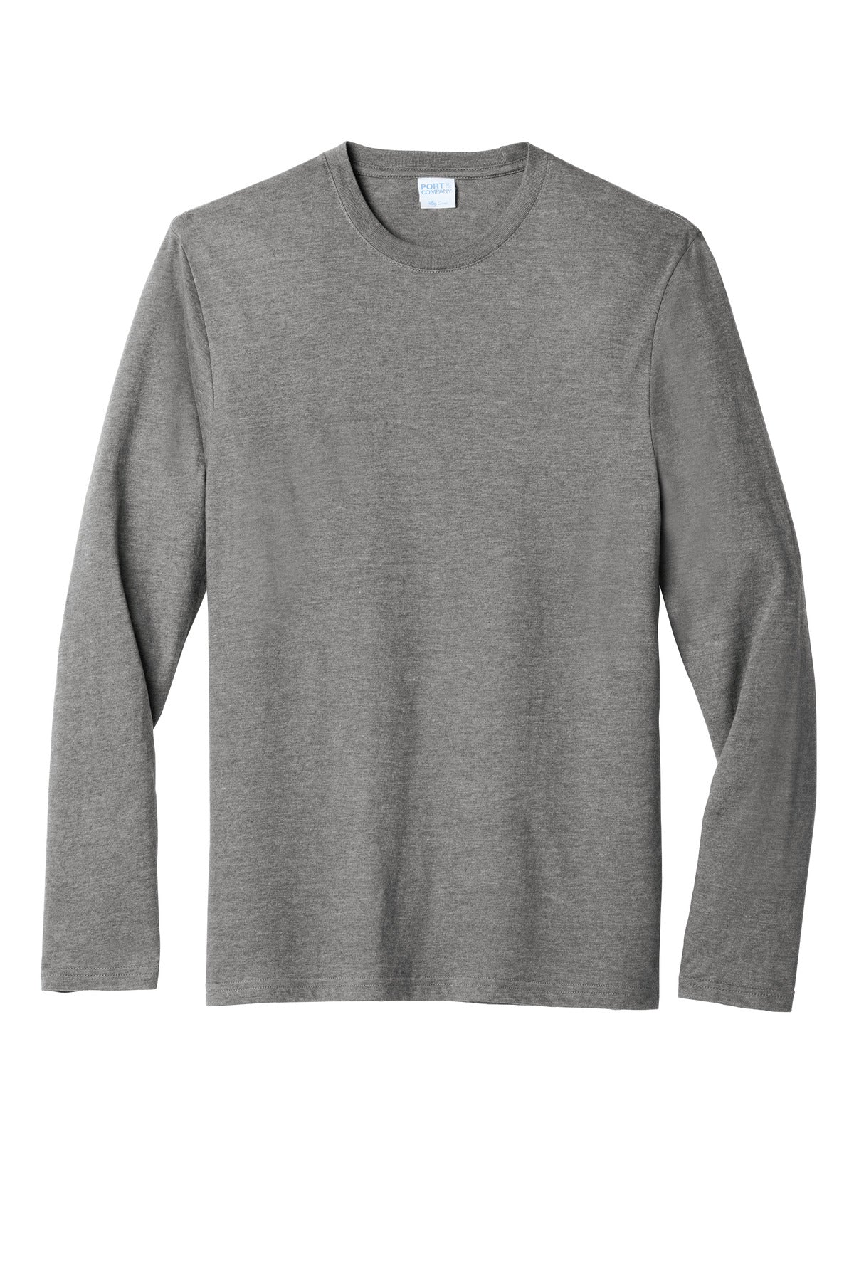 Port & Company  Long Sleeve Fan Favorite  Blend Tee. PC455LS Graphite Heather