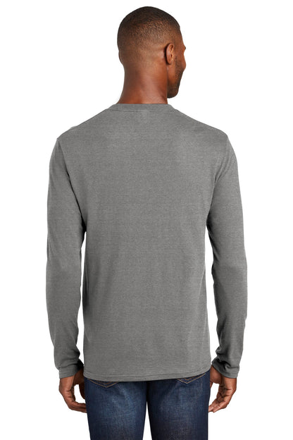 Port & Company  Long Sleeve Fan Favorite  Blend Tee. PC455LS Graphite Heather