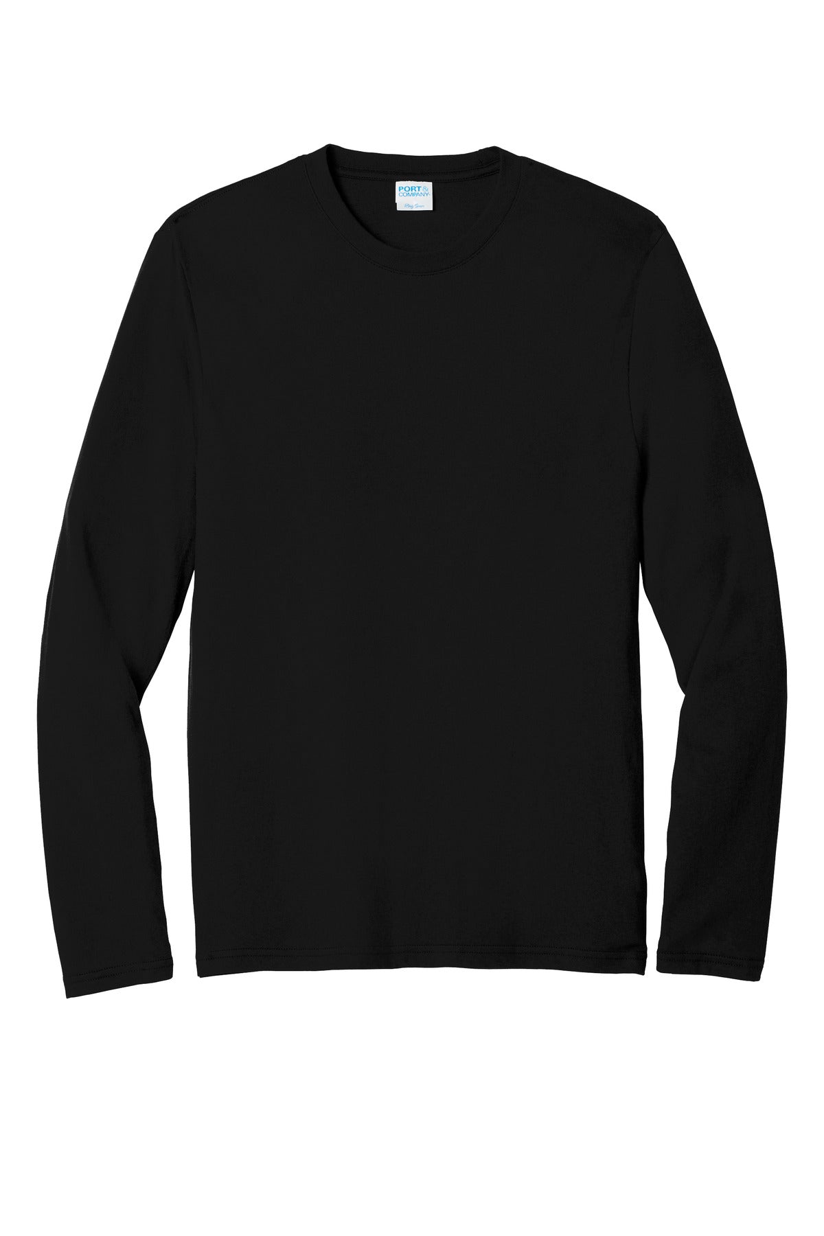 Port & Company  Long Sleeve Fan Favorite  Blend Tee. PC455LS Jet Black