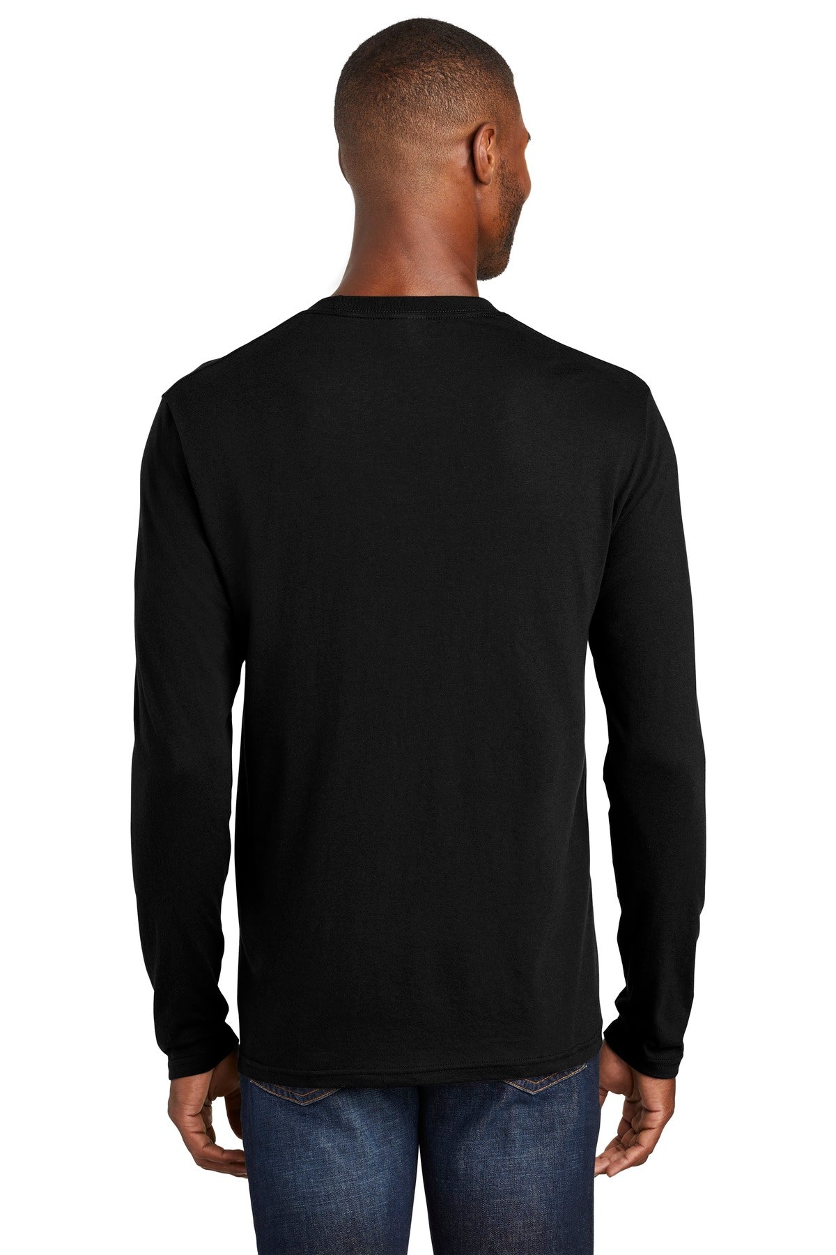 Port & Company  Long Sleeve Fan Favorite  Blend Tee. PC455LS Jet Black