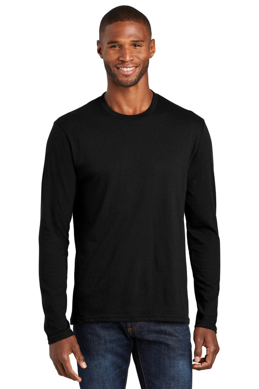 Port & Company  Long Sleeve Fan Favorite  Blend Tee. PC455LS Jet Black