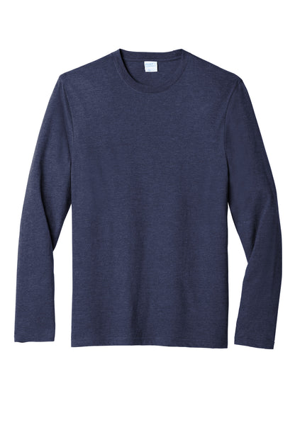 Port & Company  Long Sleeve Fan Favorite  Blend Tee. PC455LS Team Navy Heather