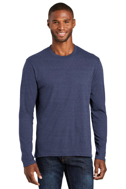 Port & Company  Long Sleeve Fan Favorite  Blend Tee. PC455LS Team Navy Heather