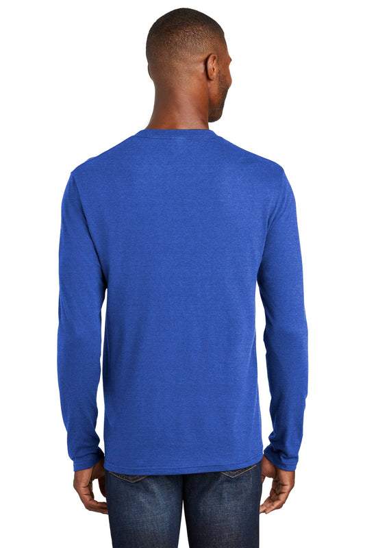Port & Company  Long Sleeve Fan Favorite  Blend Tee. PC455LS True Royal Heather