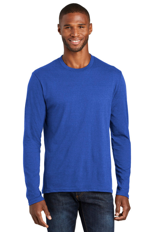 Port & Company  Long Sleeve Fan Favorite  Blend Tee. PC455LS True Royal Heather