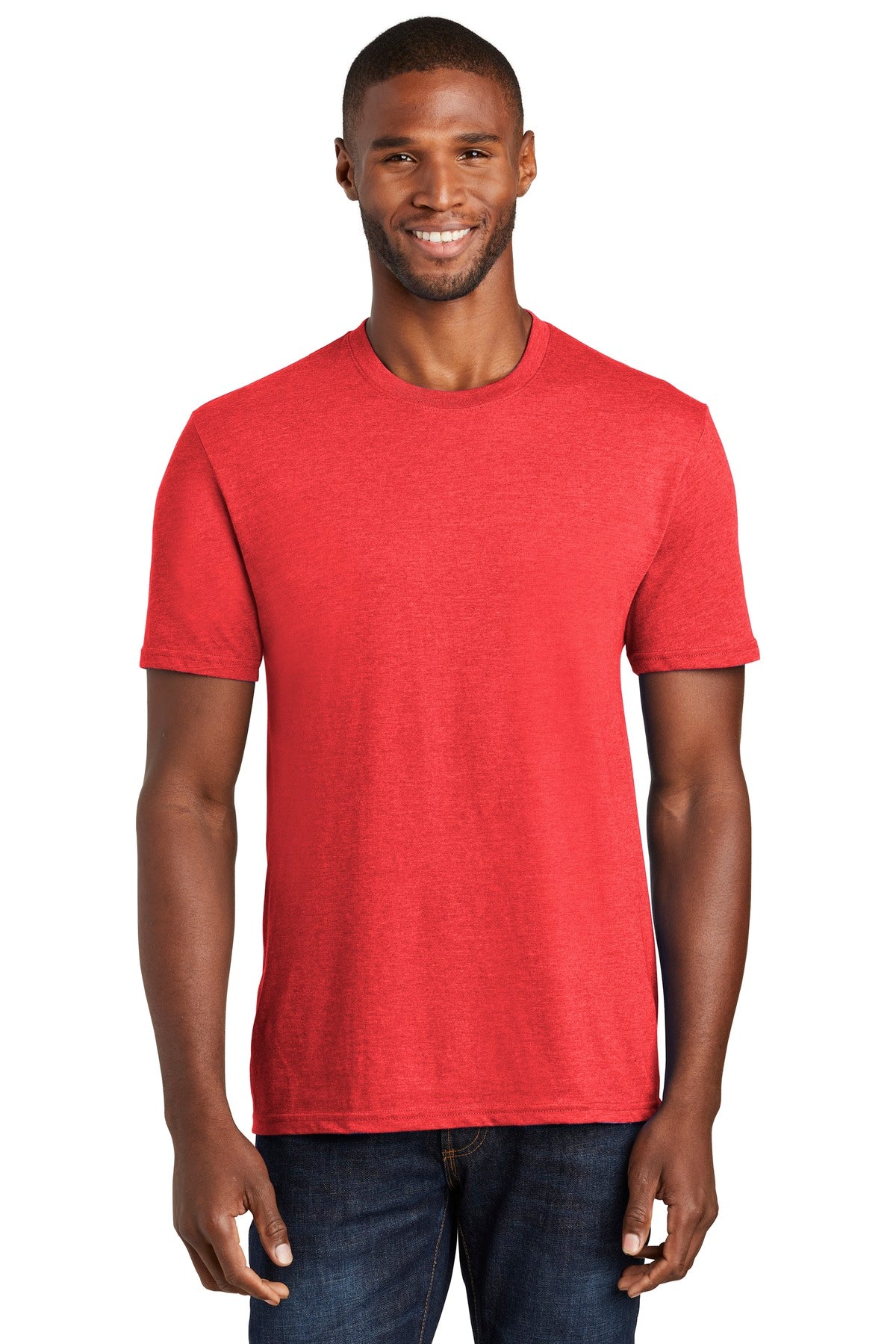 Port & Company  Fan Favorite  Blend Tee. PC455 Bright Red Heather