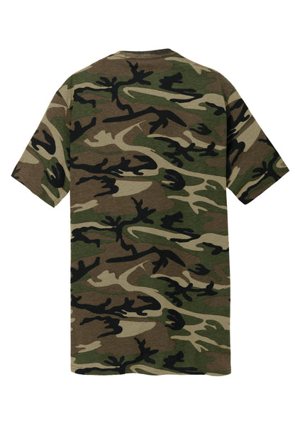 Port & Company Core Cotton Camo Tee.  PC54C Military Camo