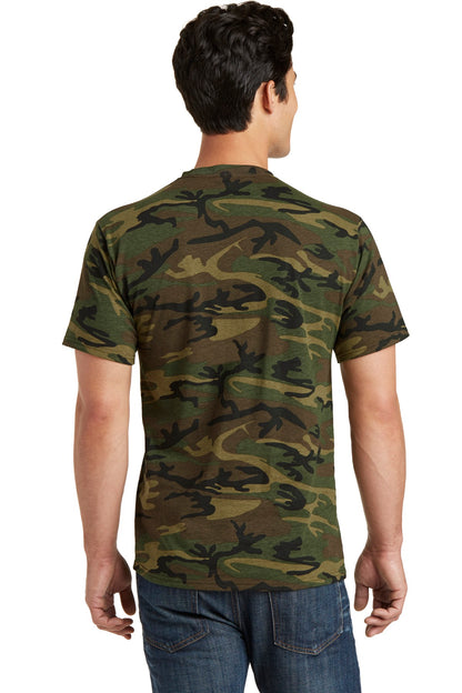 Port & Company Core Cotton Camo Tee.  PC54C Military Camo