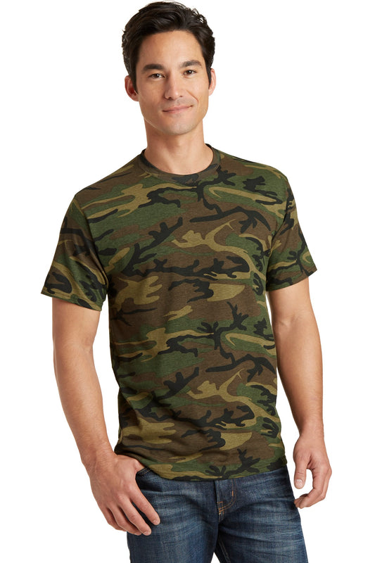 Port & Company Core Cotton Camo Tee.  PC54C Military Camo