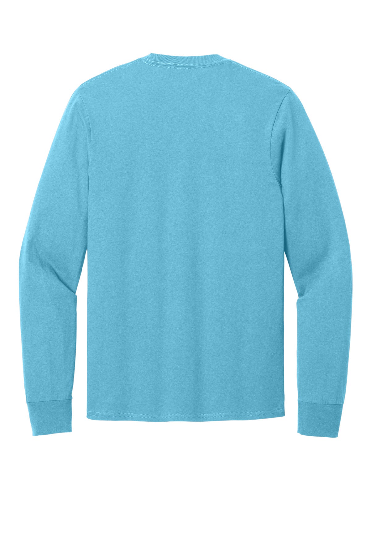 Port & Company Long Sleeve Core Cotton Tee. PC54LS Aquatic Blue