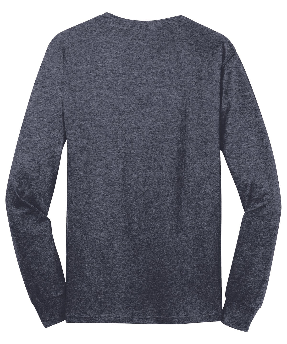 Port & Company Long Sleeve Core Cotton Tee. PC54LS Heather Navy