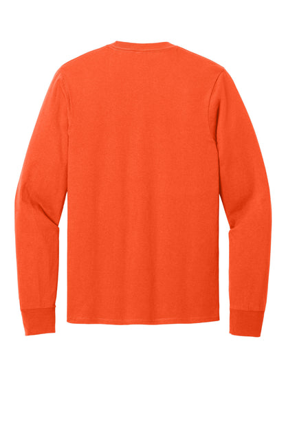 Port & Company Long Sleeve Core Cotton Tee. PC54LS Orange