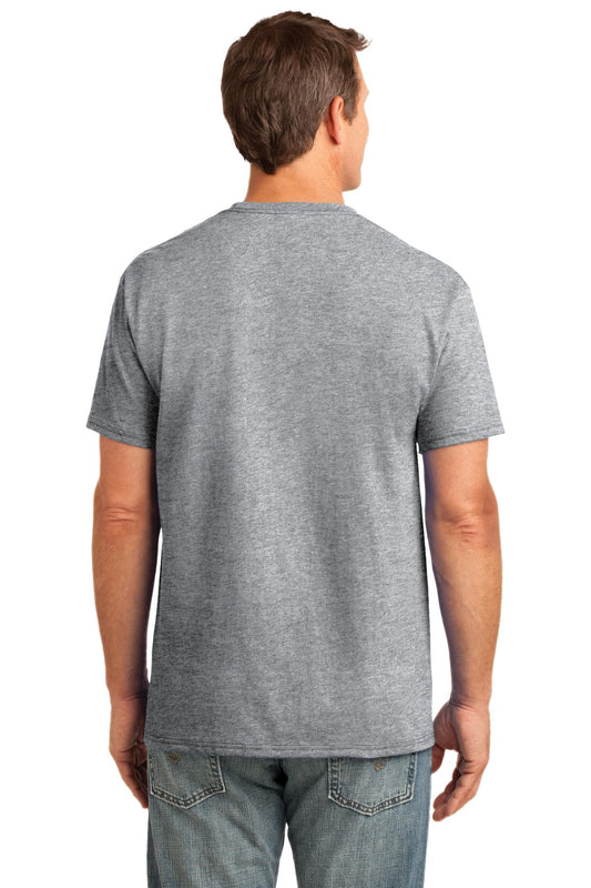 Port & Company Core Cotton Pocket Tee. PC54P Athletic Heather