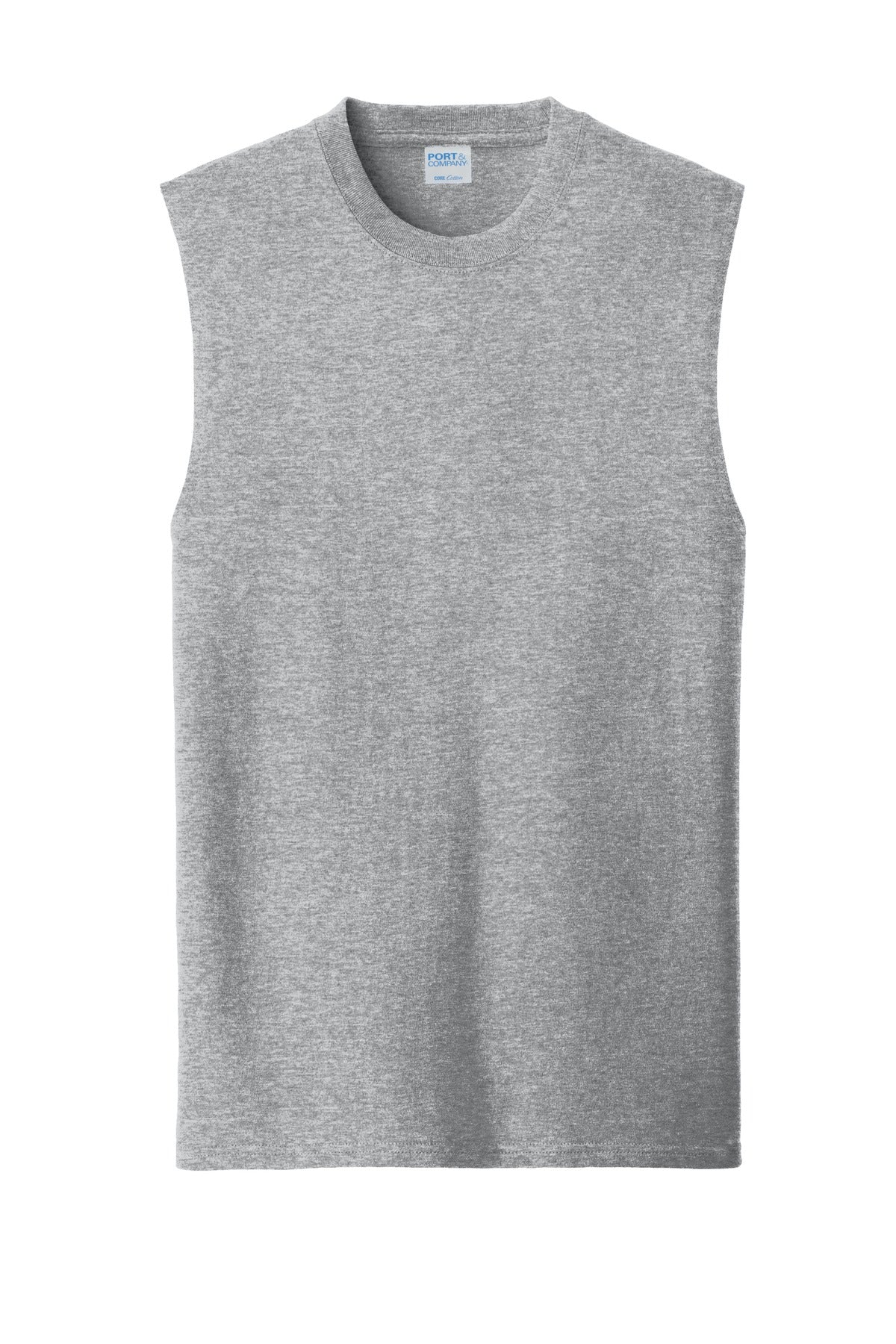 Port & Company  Core Cotton Sleeveless Tee. PC54SL Athletic Heather
