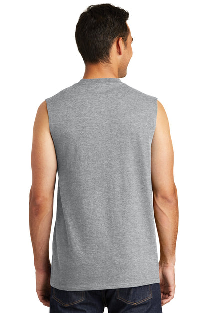 Port & Company  Core Cotton Sleeveless Tee. PC54SL Athletic Heather