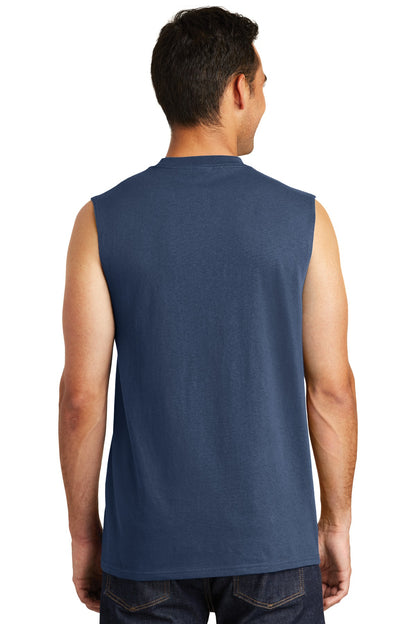 Port & Company  Core Cotton Sleeveless Tee. PC54SL Navy