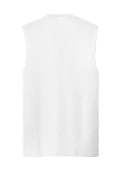 Port & Company  Core Cotton Sleeveless Tee. PC54SL White