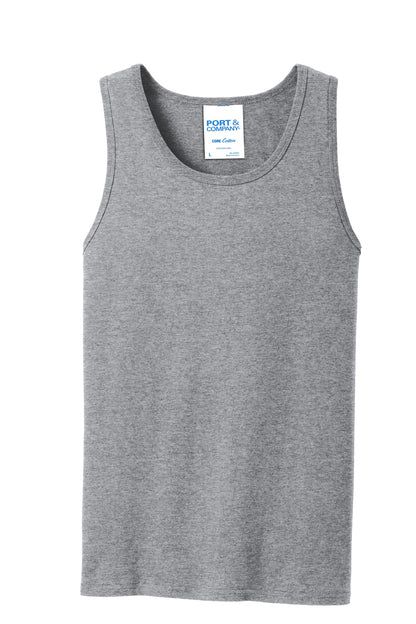 Port & Company Core Cotton Tank Top.  PC54TT Athletic Heather