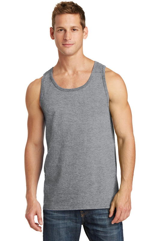 Port & Company Core Cotton Tank Top.  PC54TT Athletic Heather
